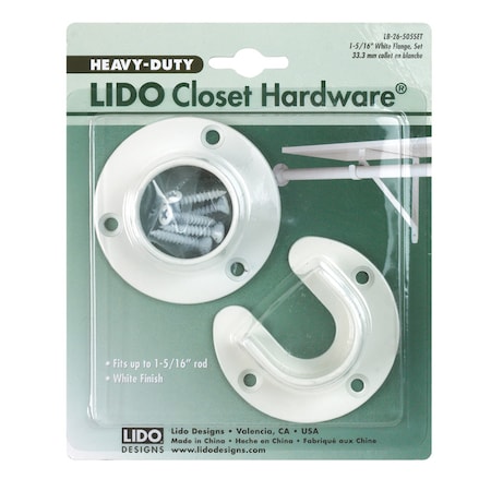 Lido Lido 1-5/16 in. D Powder Coated Steel Closet Flange Set LB-26-505SET